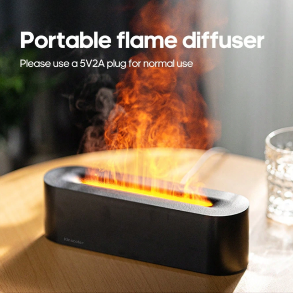 Premium LED Flame Aroma Diffuser & Humidifier