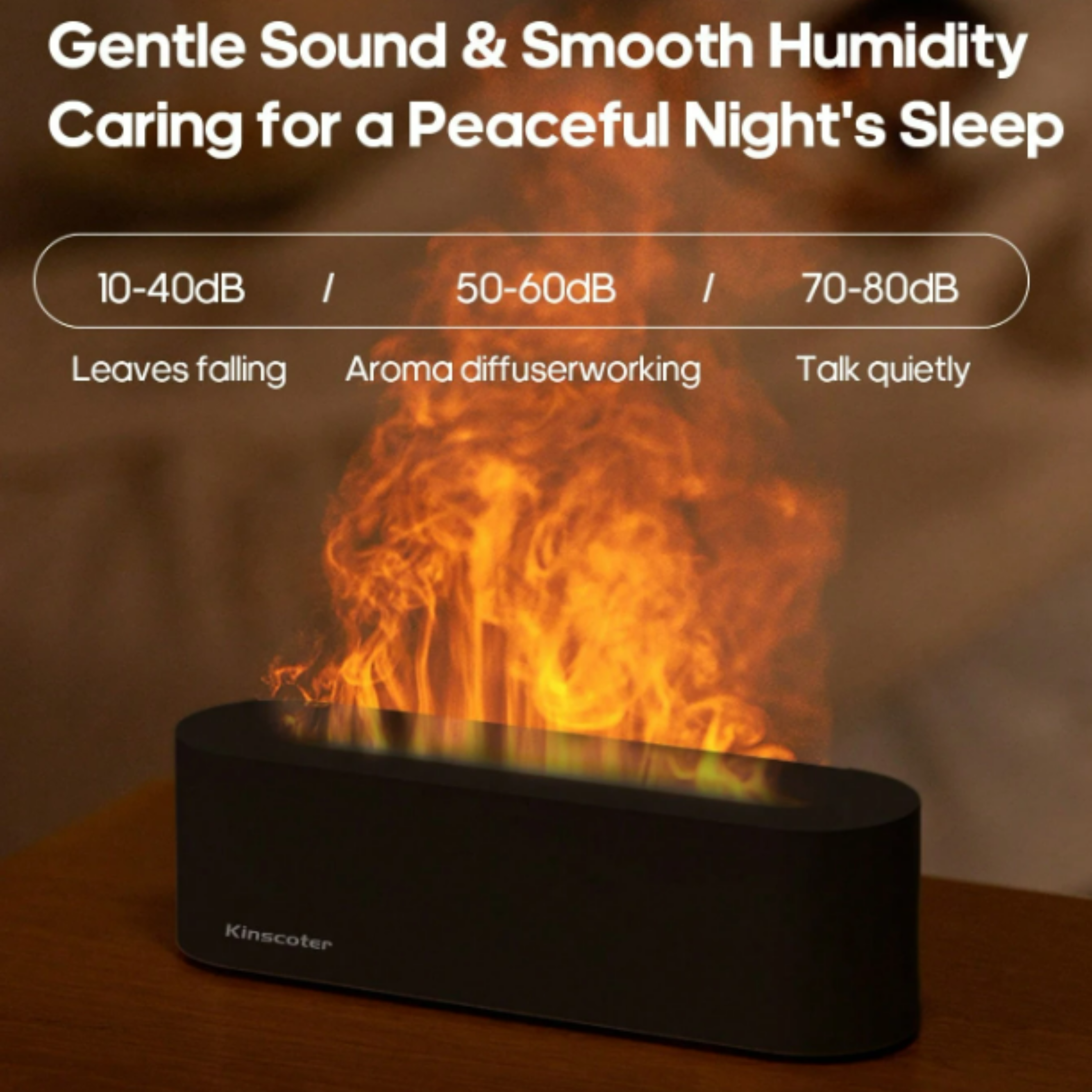 Premium LED Flame Aroma Diffuser & Humidifier