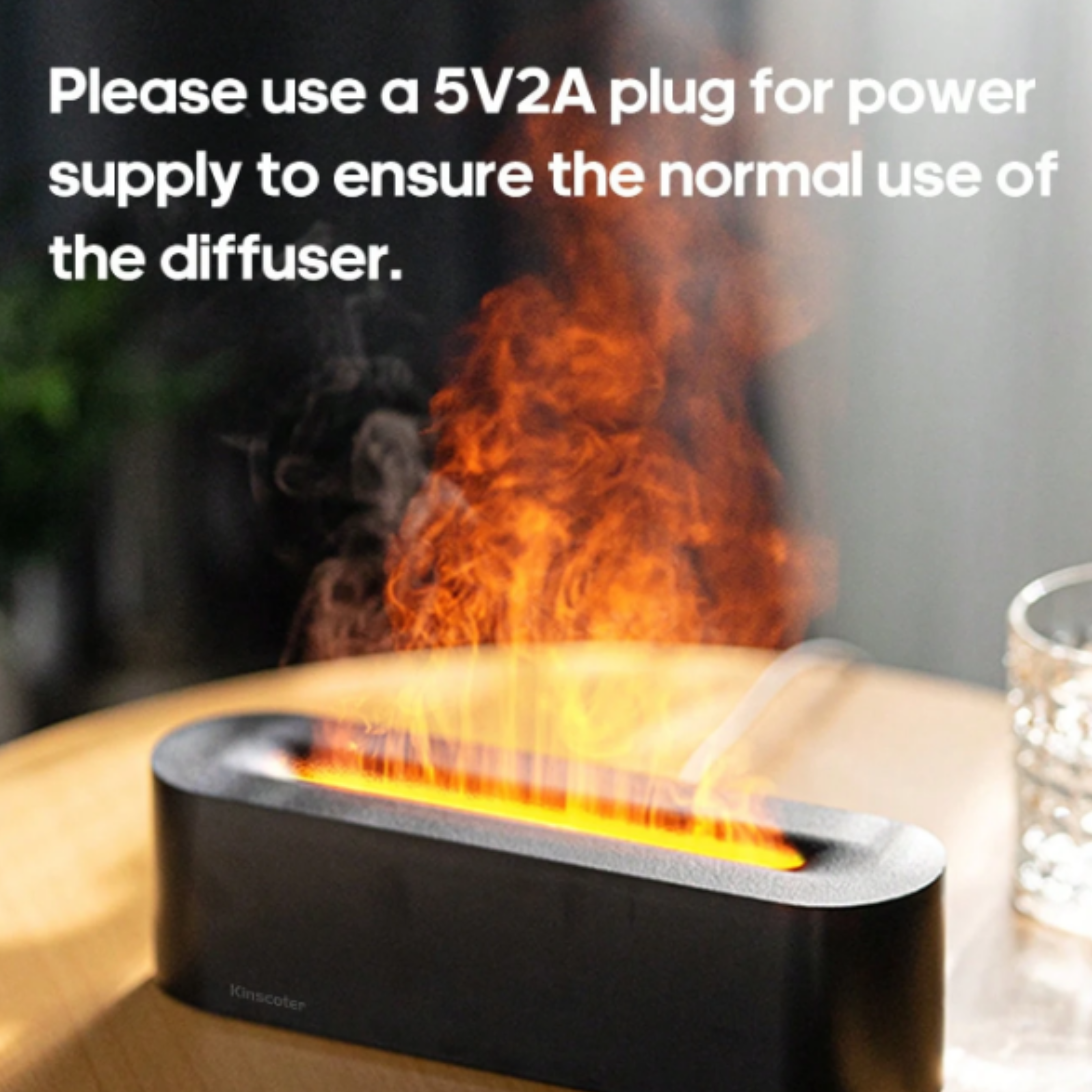 Premium LED Flame Aroma Diffuser & Humidifier