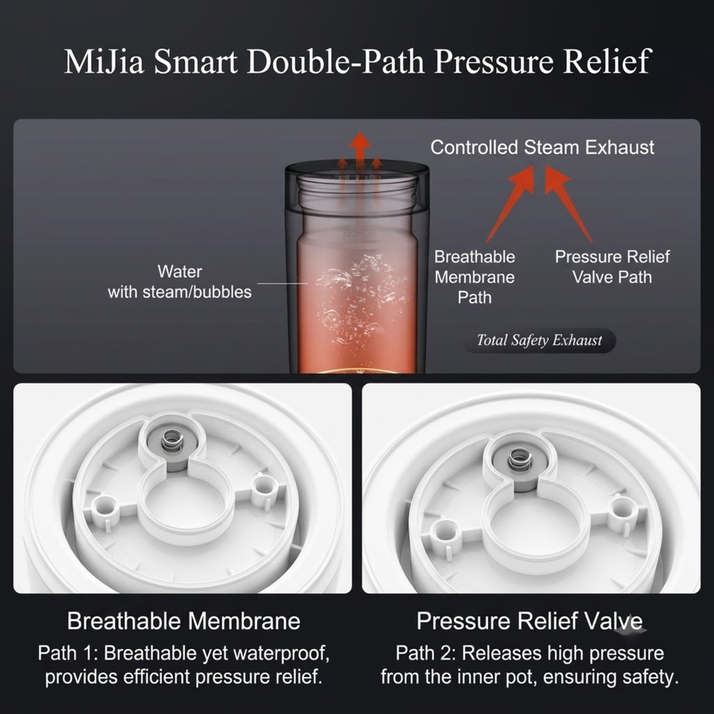 Smart Closed-Lid Travel Electric Heating Cup