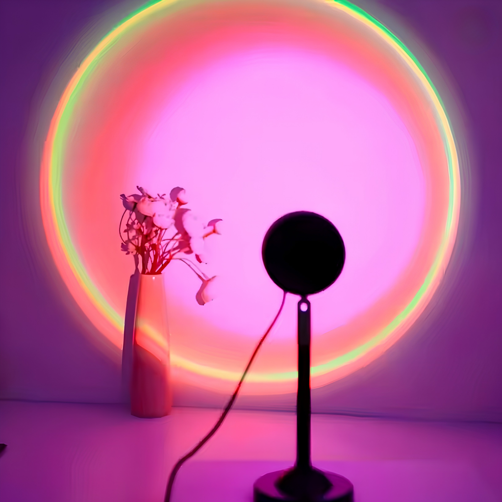 Smart APP Control 16-Color Sunset Projection Lamp