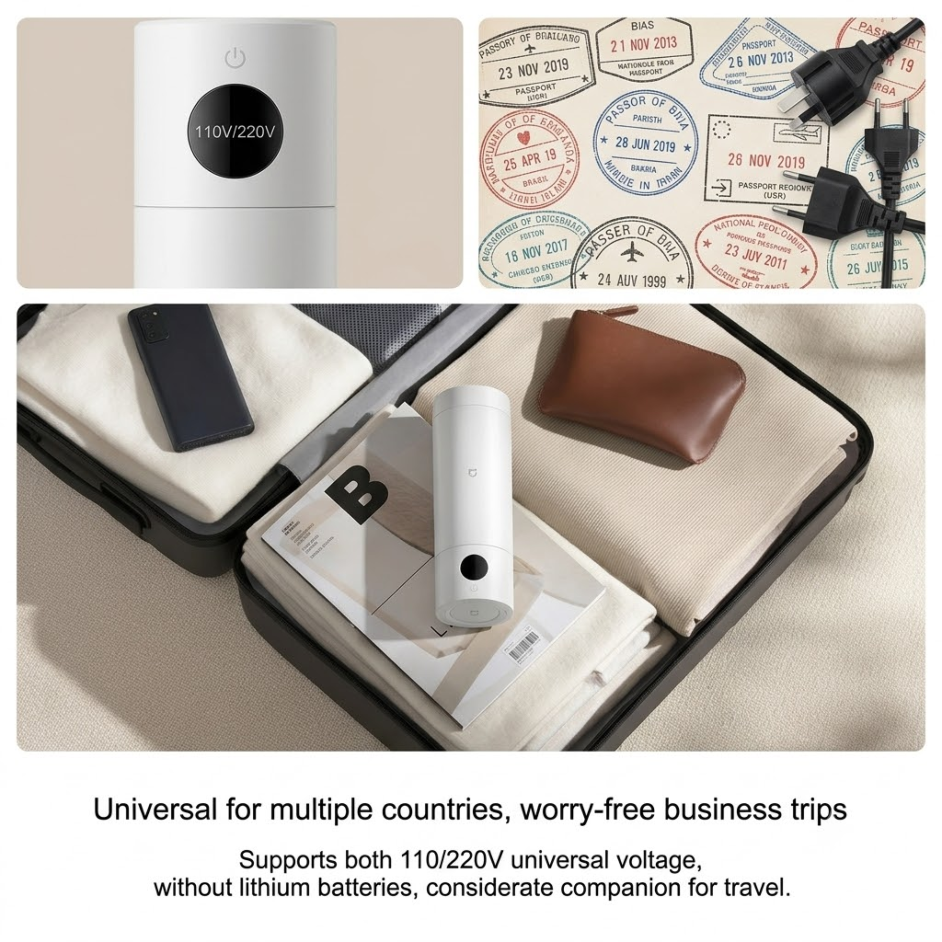 Smart Closed-Lid Travel Electric Heating Cup