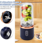 6-Blade Convertible Portable USB Blender