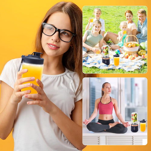6-Blade Convertible Portable USB Blender