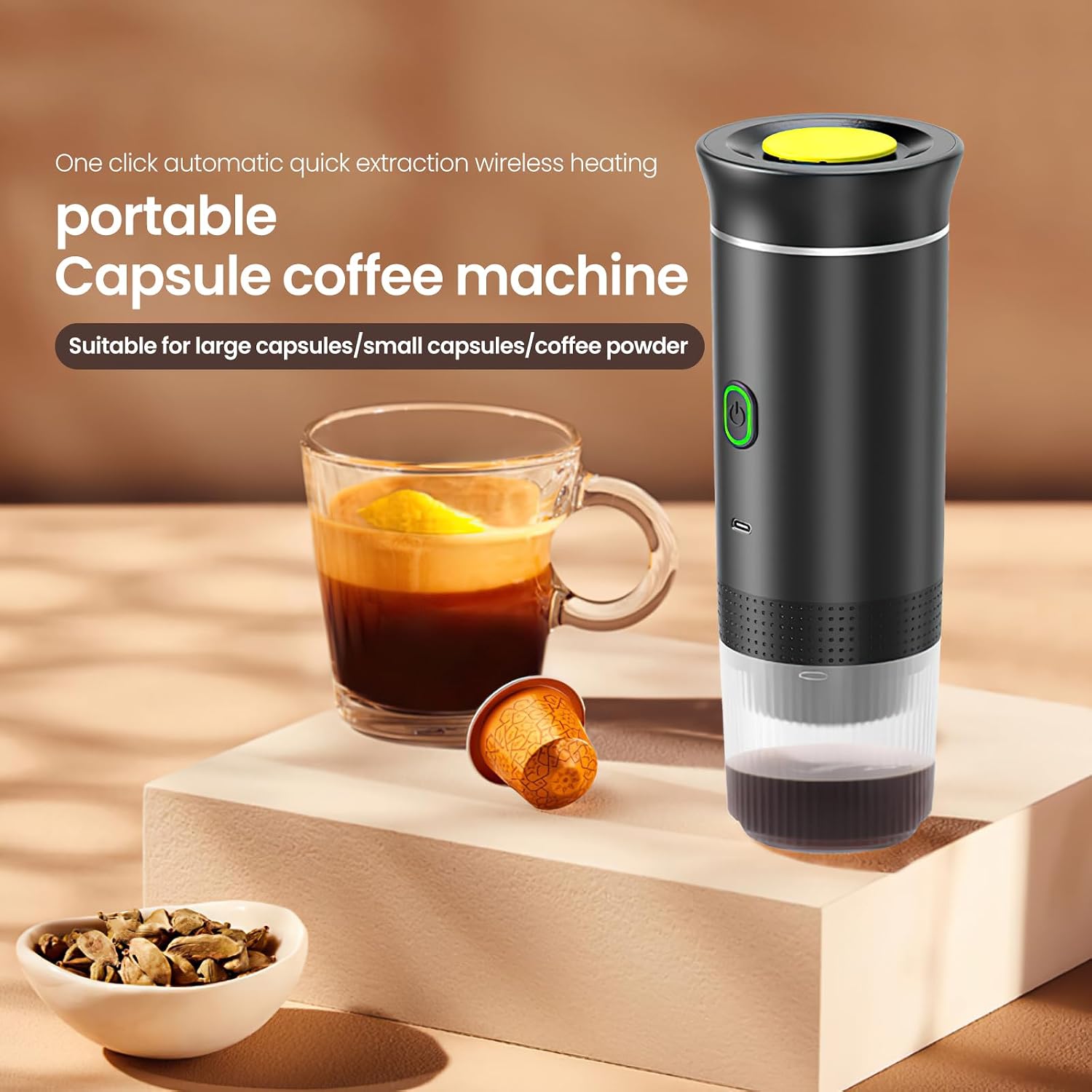 Portable 3-in-1 Espresso Coffee Maker