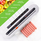 2-in-1 Smart Touch Vacuum Sealer Machine with Built-in Cutter for Wet/Dry Food