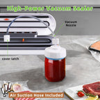 2-in-1 Smart Touch Vacuum Sealer Machine with Built-in Cutter for Wet/Dry Food