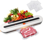 2-in-1 Smart Touch Vacuum Sealer Machine with Built-in Cutter for Wet/Dry Food