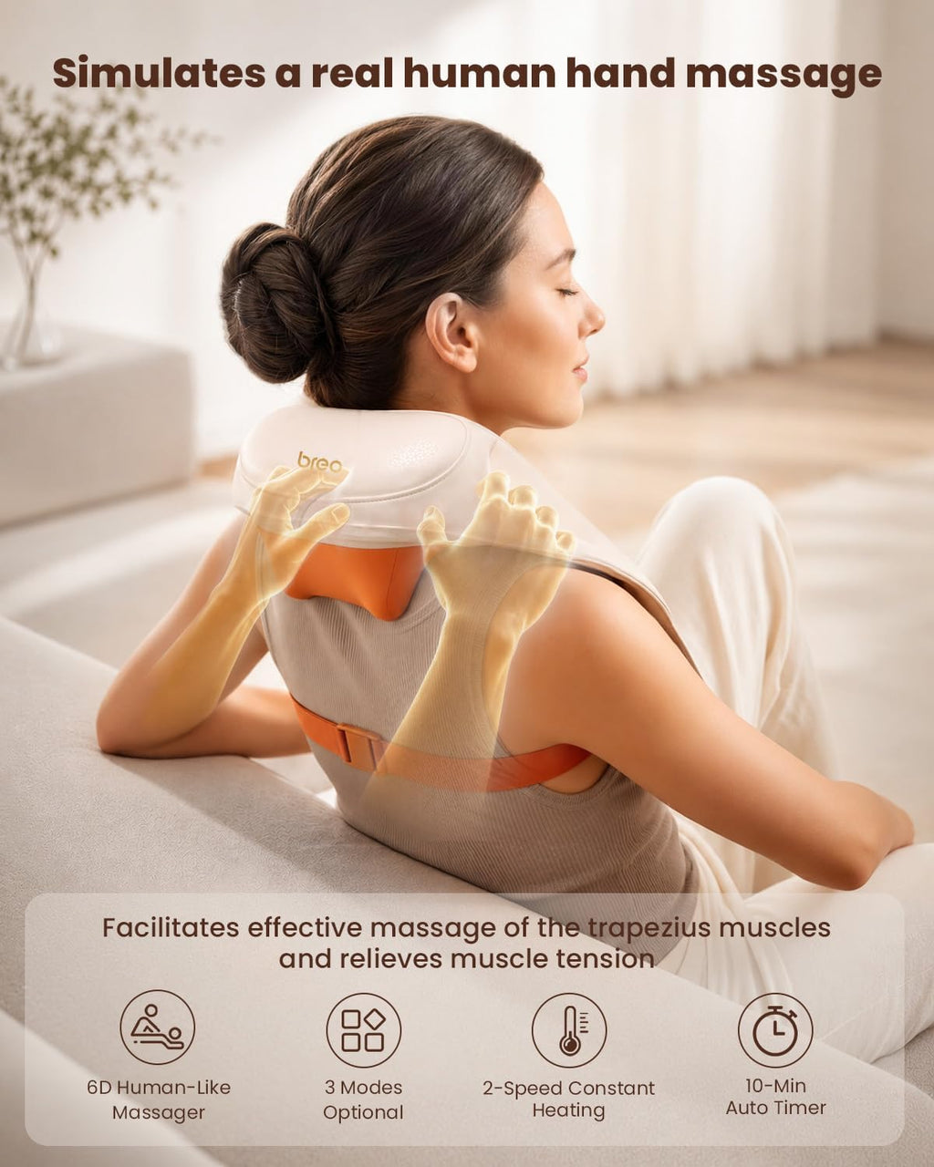Portable Neck & Shoulder Massager with Heat