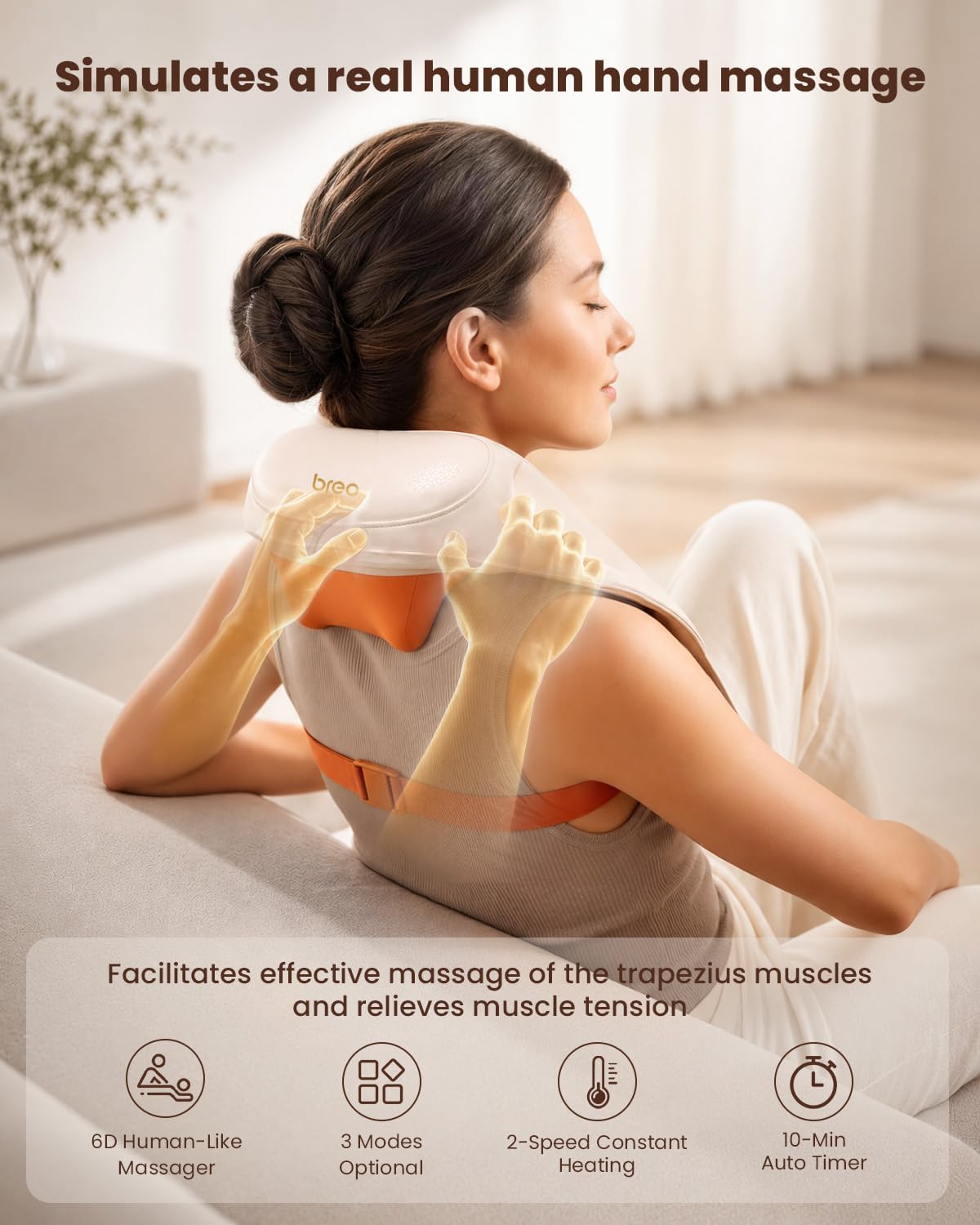 Portable Neck & Shoulder Massager with Heat