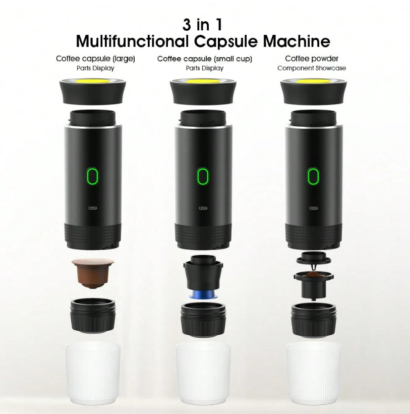 Portable 3-in-1 Espresso Coffee Maker